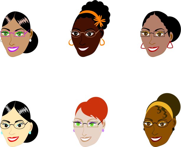 聪明女人的脸图片下载