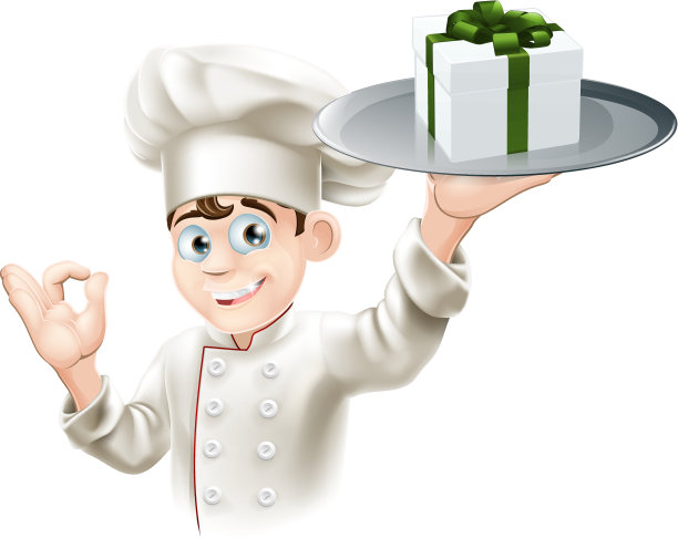 厨师给礼物图片下载