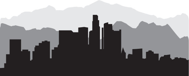 洛杉矶的天际线图片下载