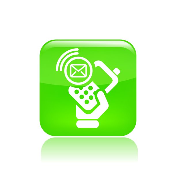 矢量插图的单一邮件电话图标图片下载
