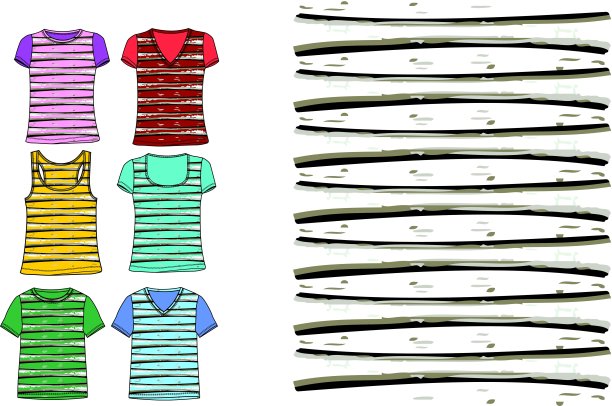 林格t恤集合向量艺术图片下载