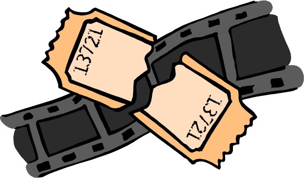 一张电影票。矢量图标图片下载