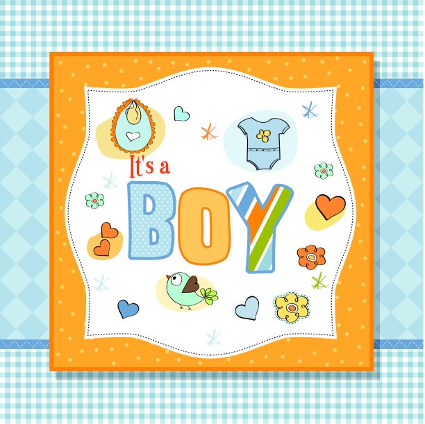 男婴淋浴卡图片下载