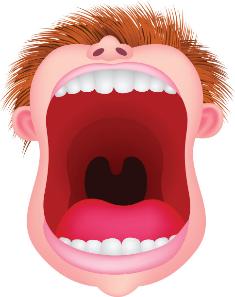 张开嘴图片下载