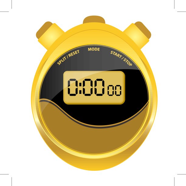 数字秒表现代椭圆形风格图片下载