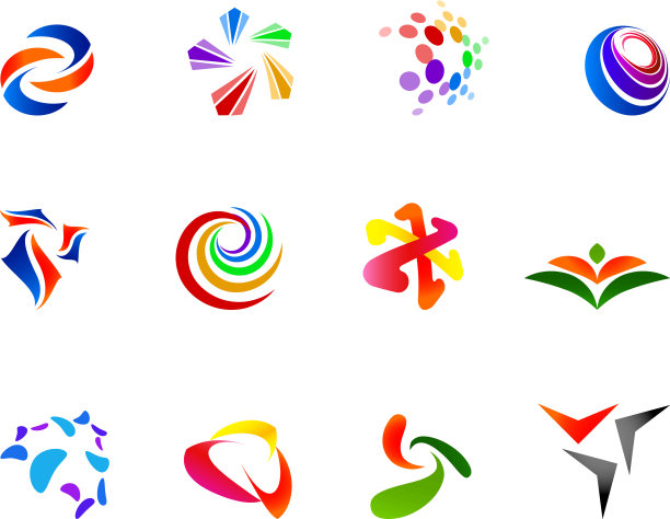 12个彩色矢量符号:(集合7)图片下载