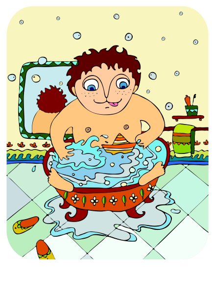 男孩在浴室图片下载