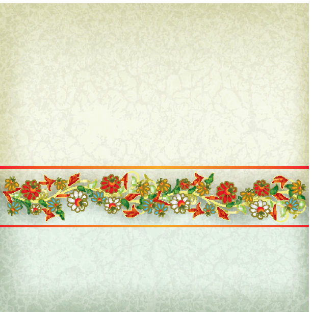 抽象的垃圾背景与花卉装饰图片下载