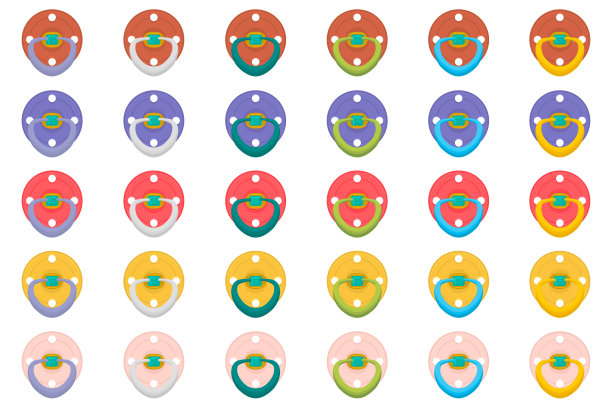 主题上的大彩色套洗器图片下载