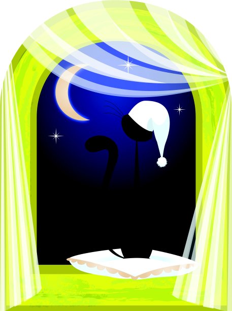 猫在窗口图片下载