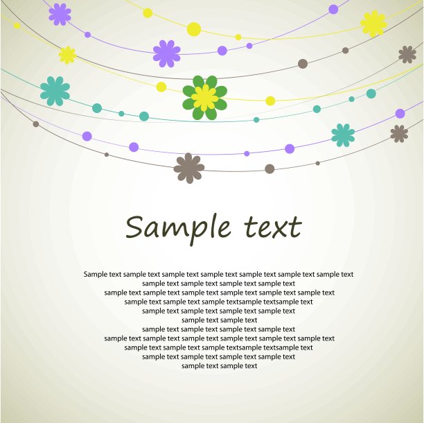 卡通祝贺卡片。矢量插图图片下载