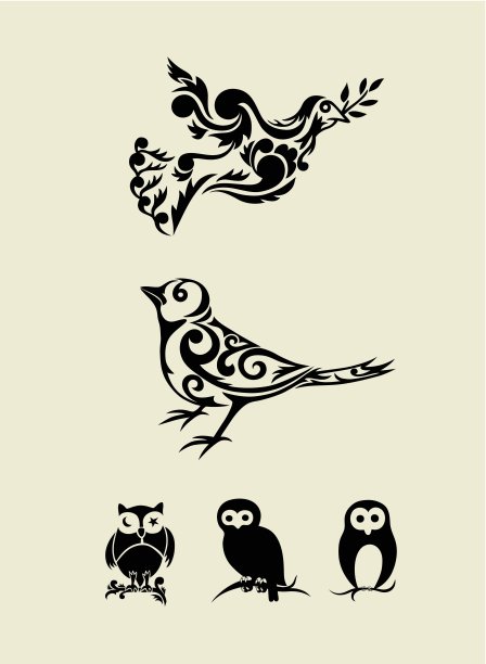 鸟集装饰图片下载