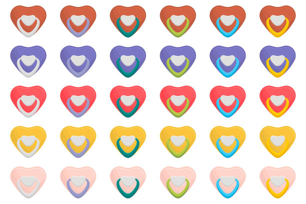 主题上的大彩色套洗器图片下载