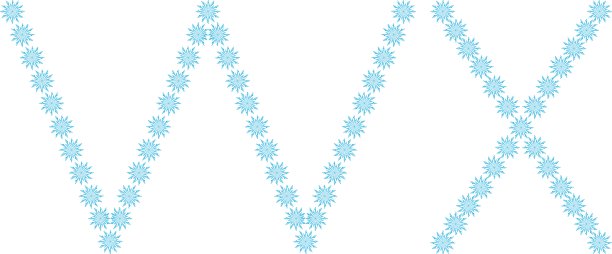 字母W, X来自球体图片下载