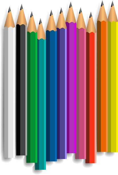 彩色铅笔图片下载