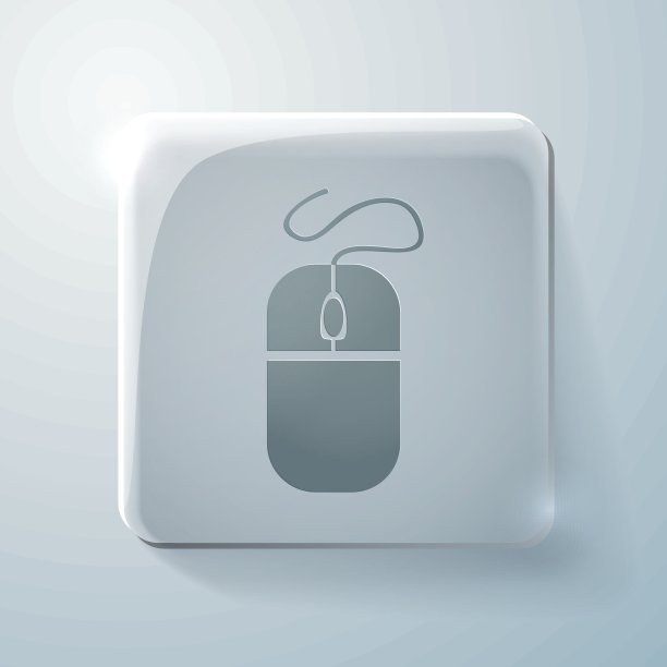 玻璃方块图标，电脑鼠标图片下载