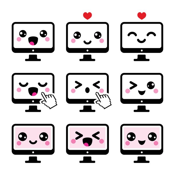 日本可爱可爱的卡通人物-电脑图标集图片下载