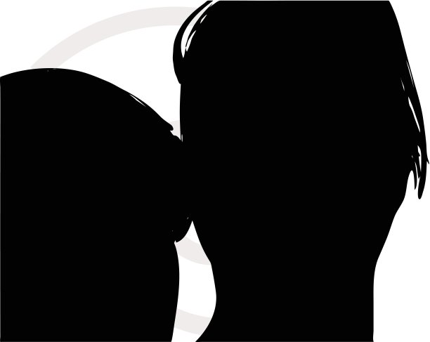 沙发上的夫妻剪影图片下载