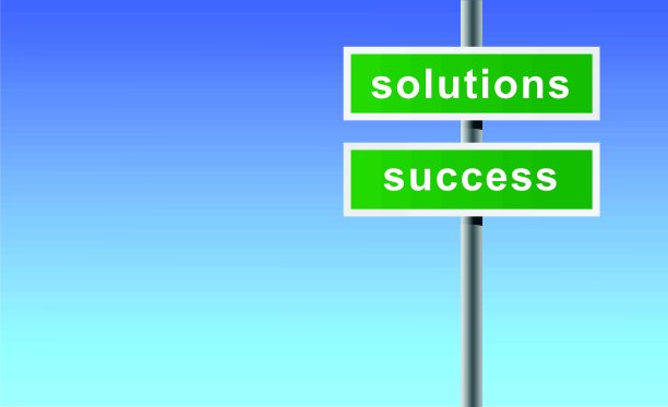 解决方案成功的标志。图片下载