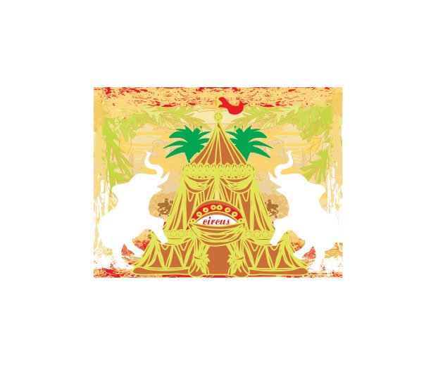 抽象的马戏团在一个垃圾背景图片下载