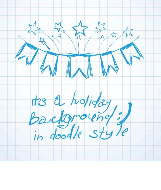 旗帜和烟花图片下载