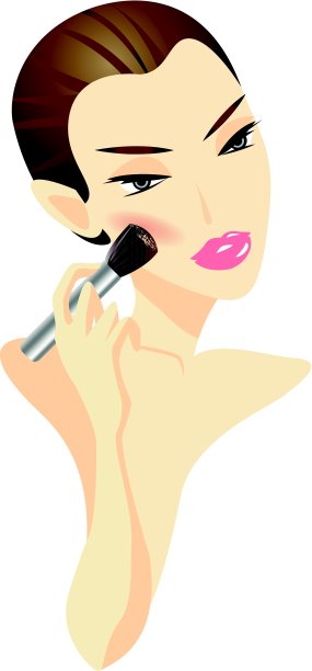 女人化妆图片下载