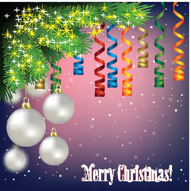 抽象背景与圣诞装饰图片下载