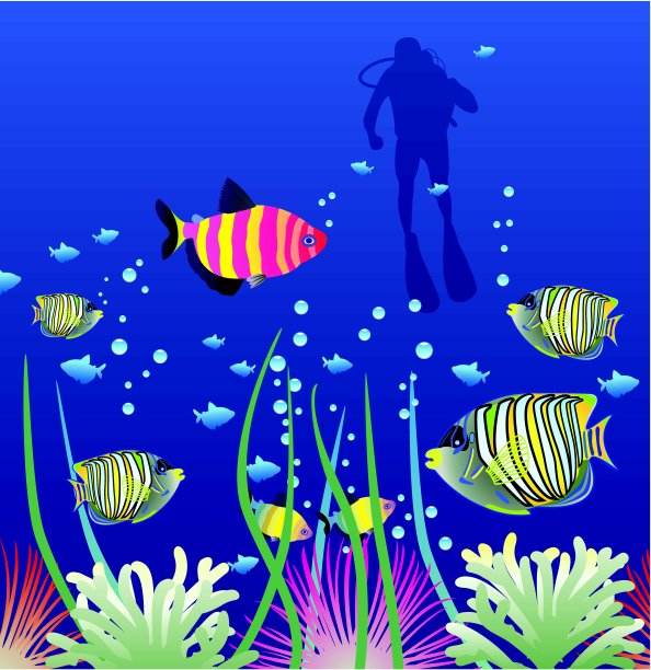 带菌者和潜水员图片下载