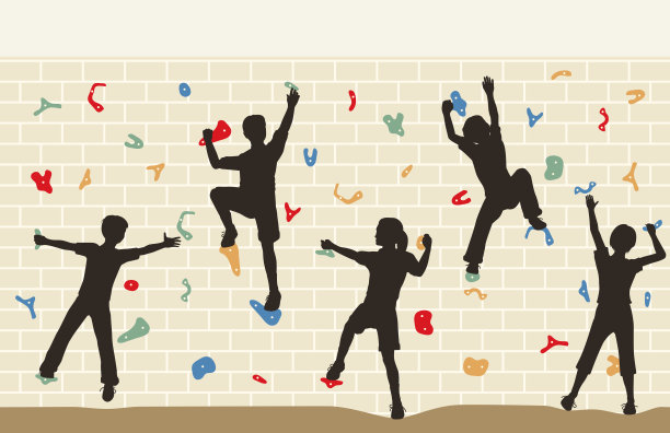 孩子们爬墙图片下载