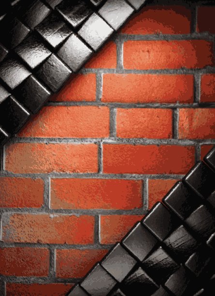 金属和砖块背景图片下载