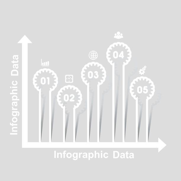 插图齿轮信息图形选项横幅图片下载