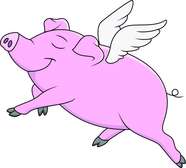 猪飞的卡通图片下载