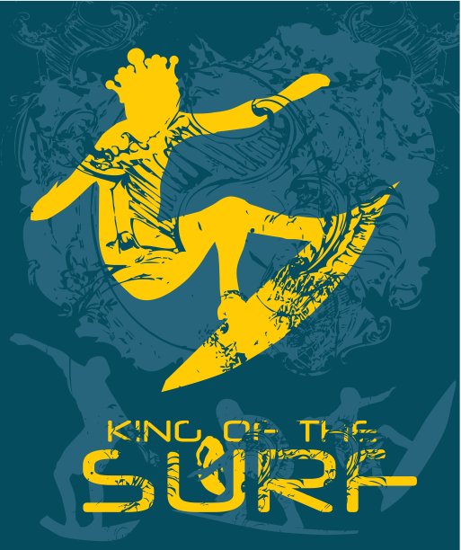 太平洋冲浪者矢量图形设计图片下载