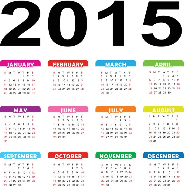 向量的日历图片下载