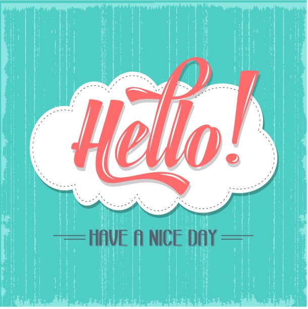 书法写“你好”图片下载