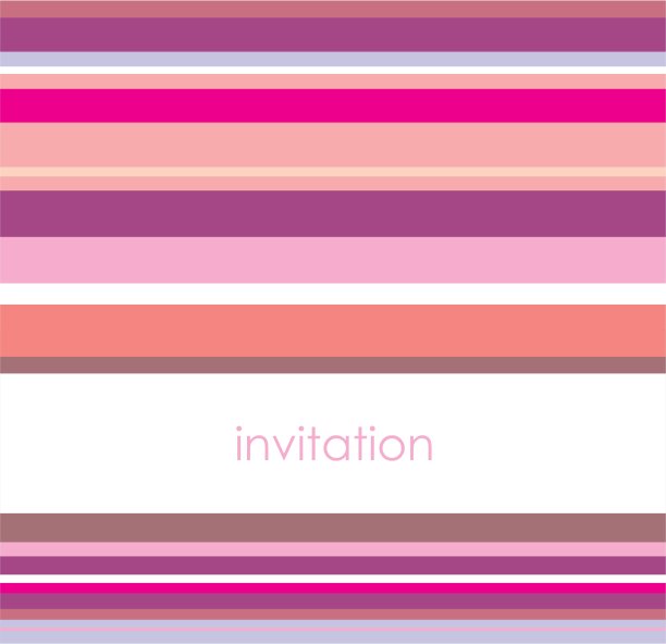 矢量卡片或邀请水平粉红色，紫色和白色条纹。背景用白色区域放你自己的文字信息图片下载