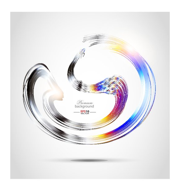 卷曲的线条抽象的背景图片下载