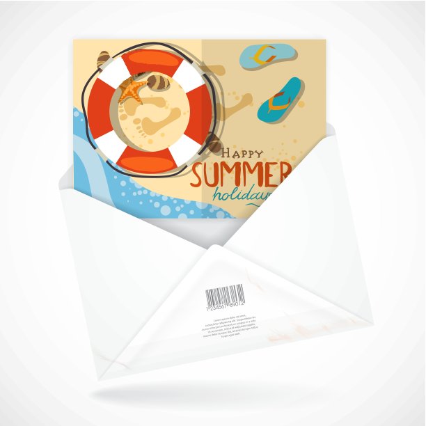 装有贺卡的信封图片下载