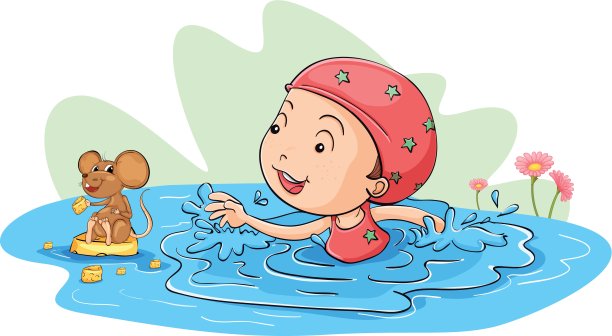 和老鼠一起游泳图片下载