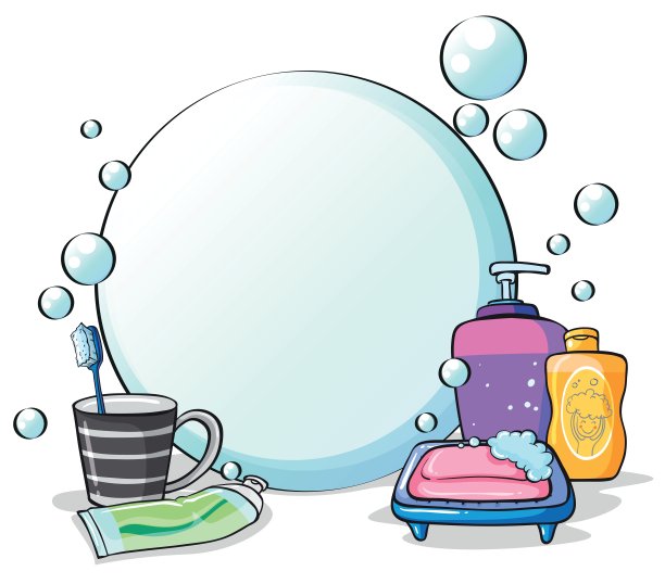 梳洗需要的东西图片下载