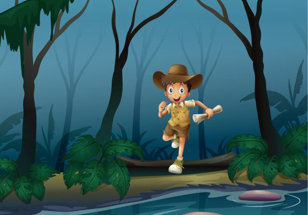 森林里的冒险家图片下载