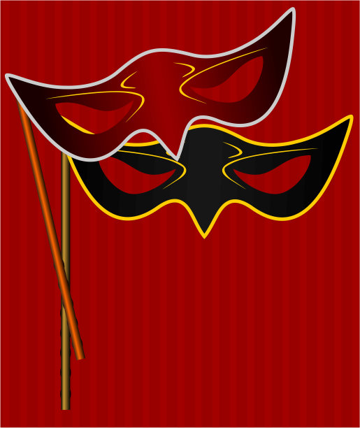 写实的嘉年华面具图片下载