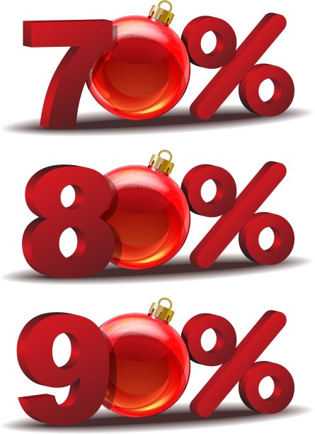 折扣百分比图标图片下载