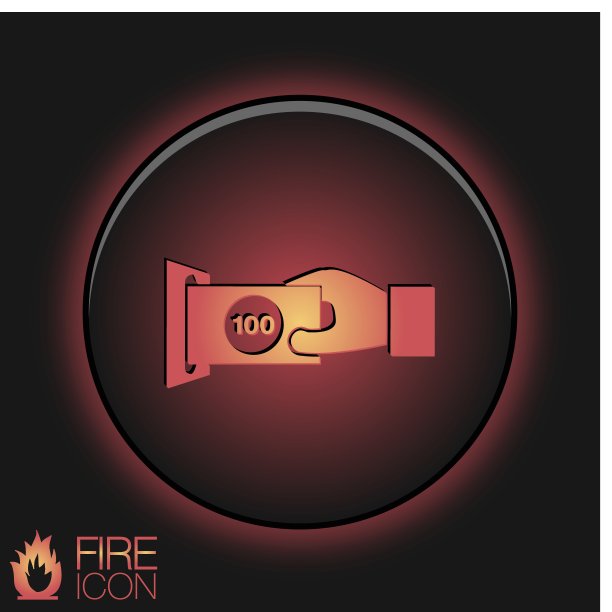 从ATM机中发行或接收钱的符号。金融图标。钱是给的。图片下载