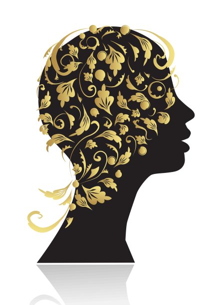 美丽的女人，为你的设计剪影图片下载