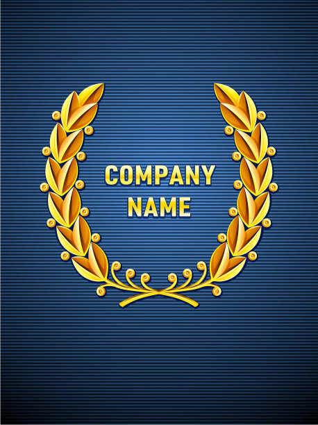 有月桂花冠的纹章图片下载