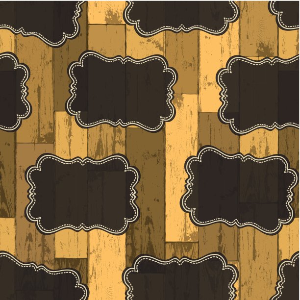 无缝狂野西部标签模式。向量图片下载