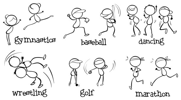 不同的室内和室外活动图片下载