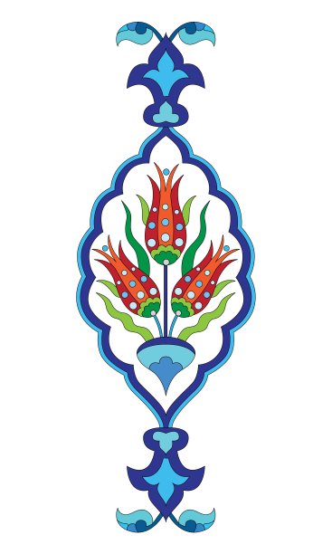 奥斯曼艺术中的花朵图片下载