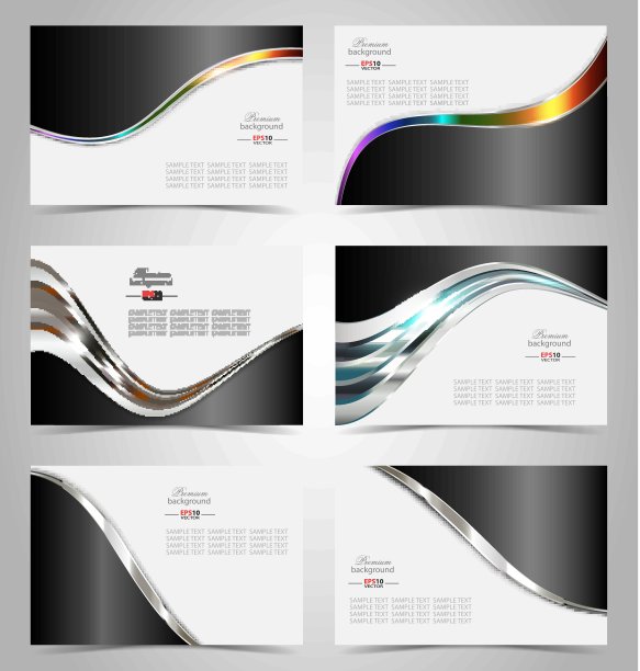 优雅的名片设计模板图片下载